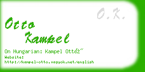 otto kampel business card